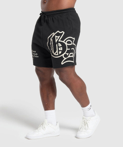 Шорты GYMSHARK Campus Graphic Shorts Black