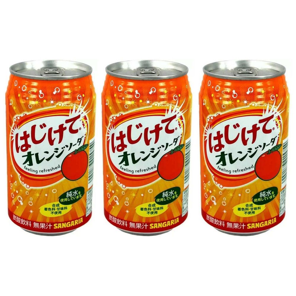 Газированный напиток Sangaria Апельсин 350 мл, 3 шт