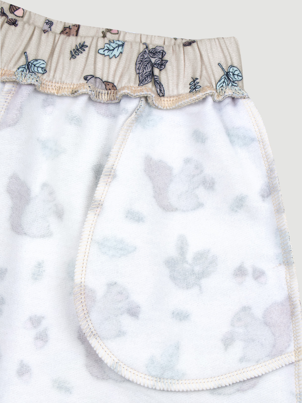 Утеплённые брюки на резинке Mjölk Белочки, уценка