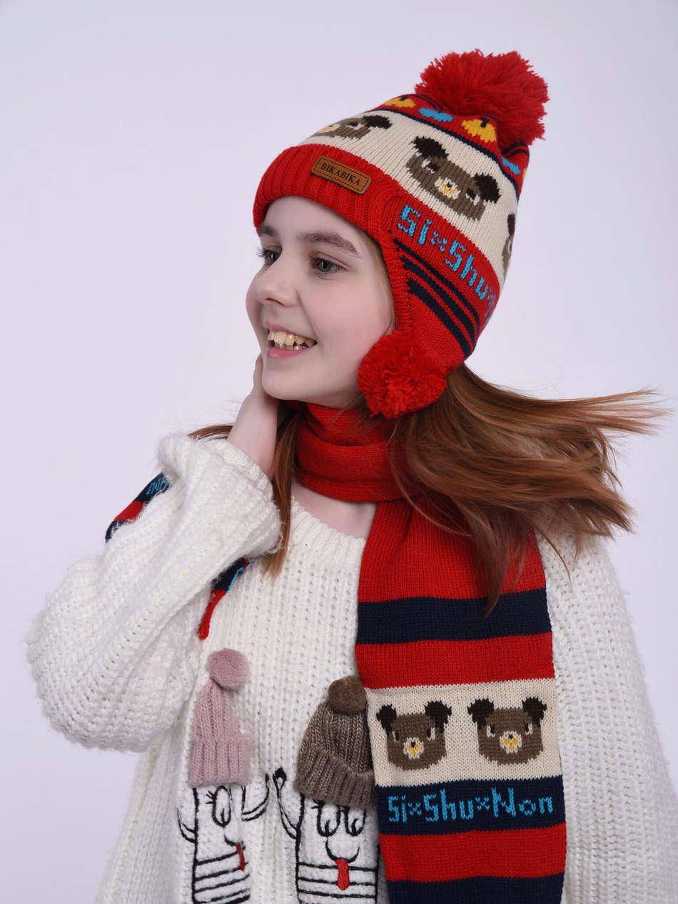 Комплект детский (Шапка+Шарф)