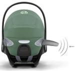 Коляска Cybex Coya Matt Black Frame Cloud T i-Size Leaf Green Plus Leaf Green с дождевиком