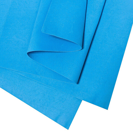 Фоамиран 1 мм (0,6*0,7 м) Васильковый, 10 шт.