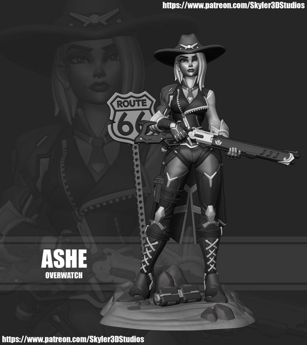 Эш Ashe Overwatch Фигурка