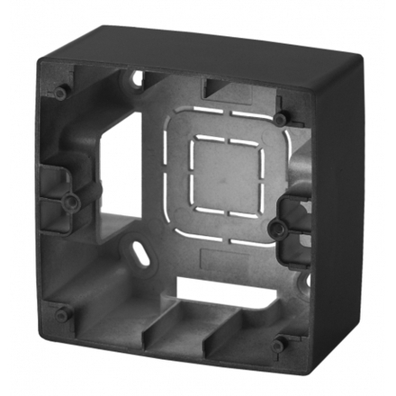 12-6101-05 ЭРА Коробка наклад. монтажа 1 пост, Эра12, антрацит