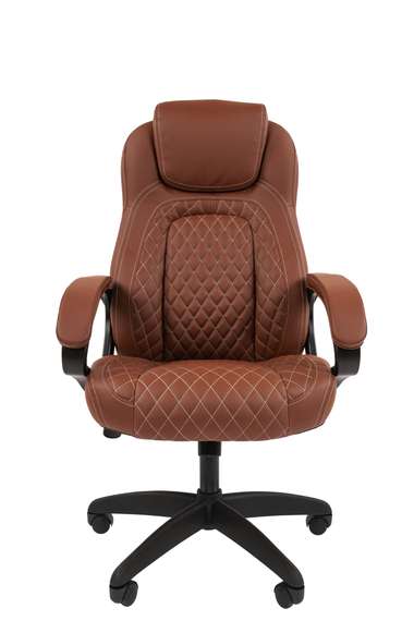 Офисное кресло Chairman 432 Россия экопремиум коричневая