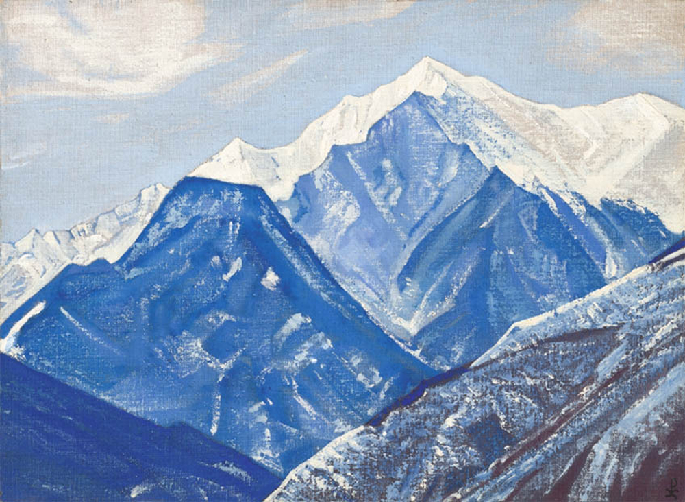 Белые Гималаи, Рерих Николай Константинович, картина, НаСтене