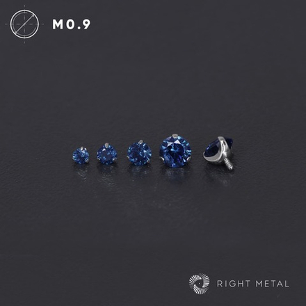 Cubic Zirconia Sapphire Blue