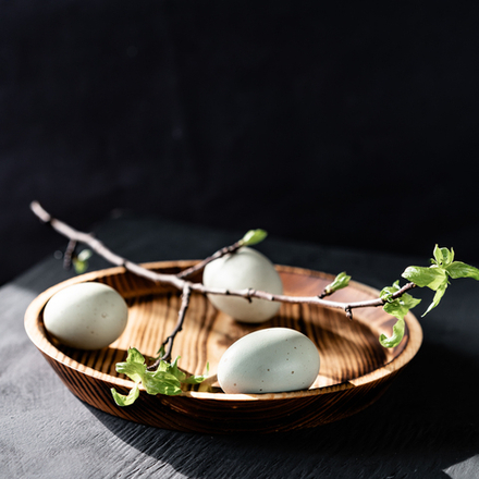 Деревянный сервировочный поднос Art of Siberia блюдо для подачи 230 мм. WS13