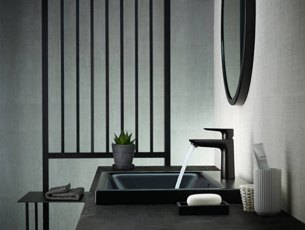 Смеситель для раковины Hansgrohe Talis E 71710670 черный матовый