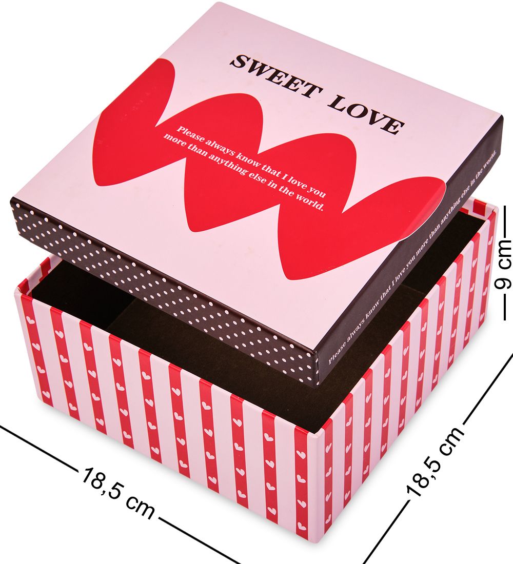 WG-15/3-A Коробка подарочная «Квадрат» цв.бордовый