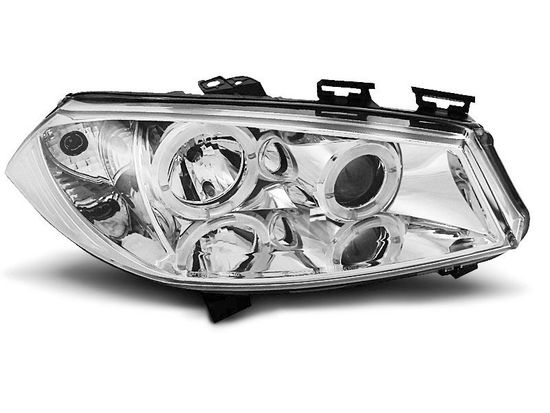 Передние фары angel eyes chrome для Renault Megane 2(II)