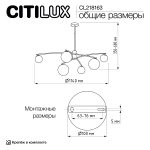 Люстра на штанге Citilux FISHER CL218163