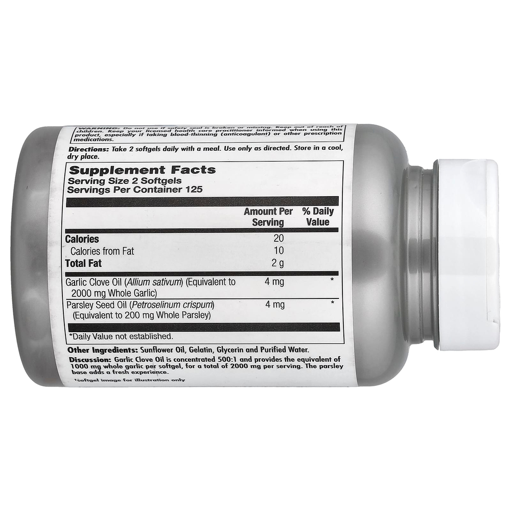 KAL, чесночное масло, 250 капсул