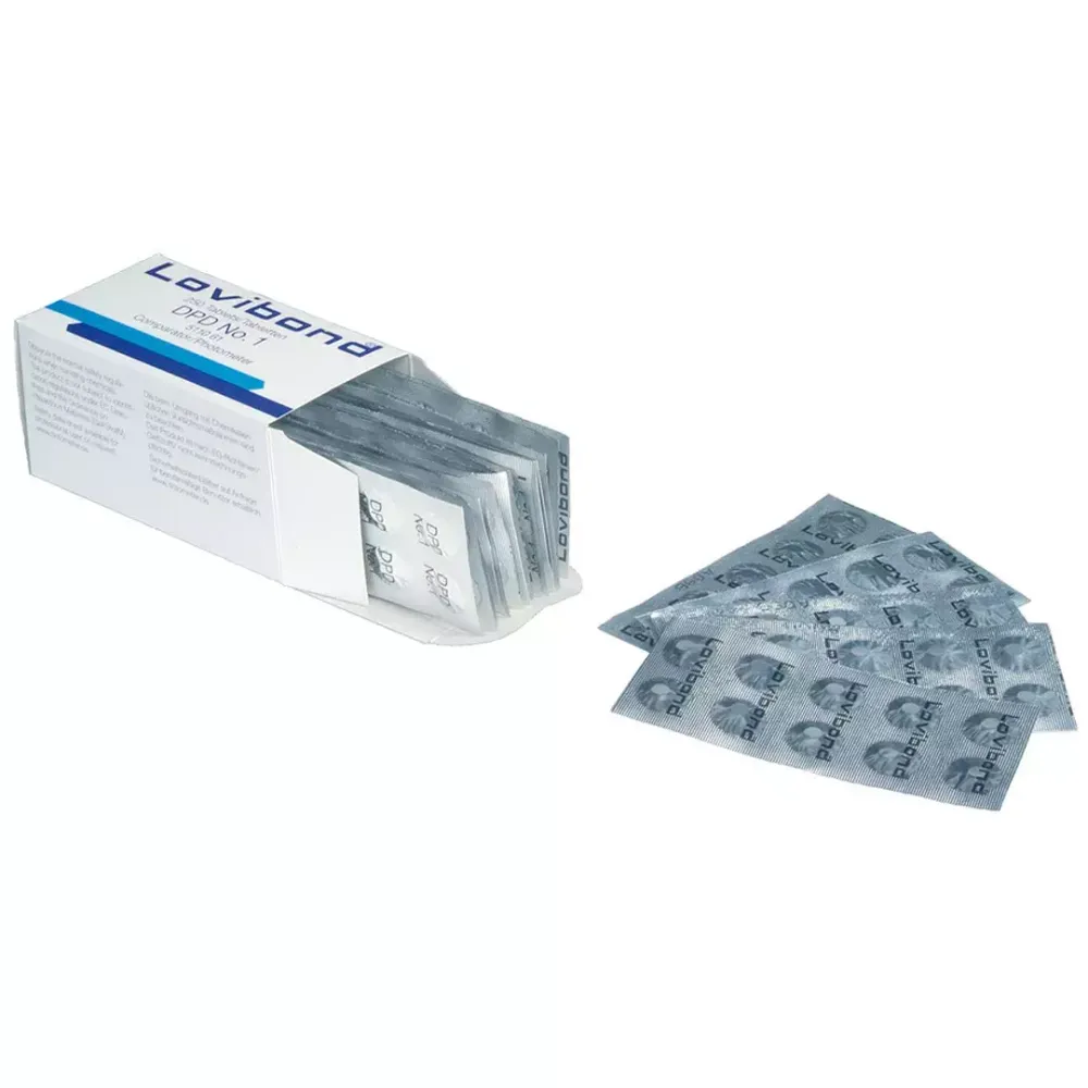 Таблетки тестера DPD1 для ФОТОМЕТРА (блистер 10 таблеток) - 03009 - Lovibond, Германия