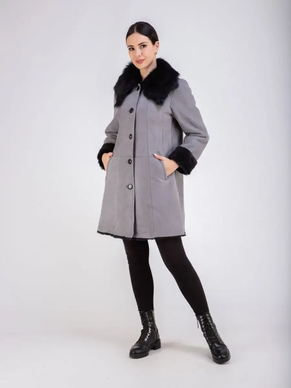 Дубленка натуральная длинная Турция