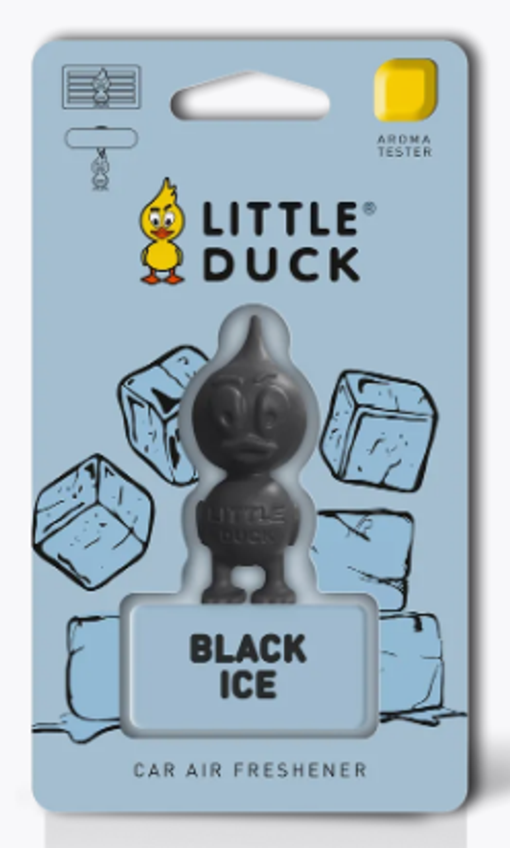 Ароматизатор-игрушка MIODORE 3D -Polymer "LITTLE DUCK" LD-13 BLACK ICE