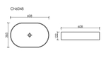 Раковина Ceramica Nova Element 60 см CN6048 белая