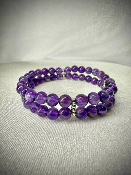 Двойной браслет из Аметиста