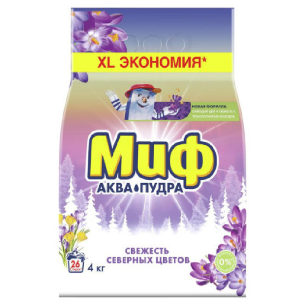 Стиральный порошок Миф Свежесть северных цветов 4 кг