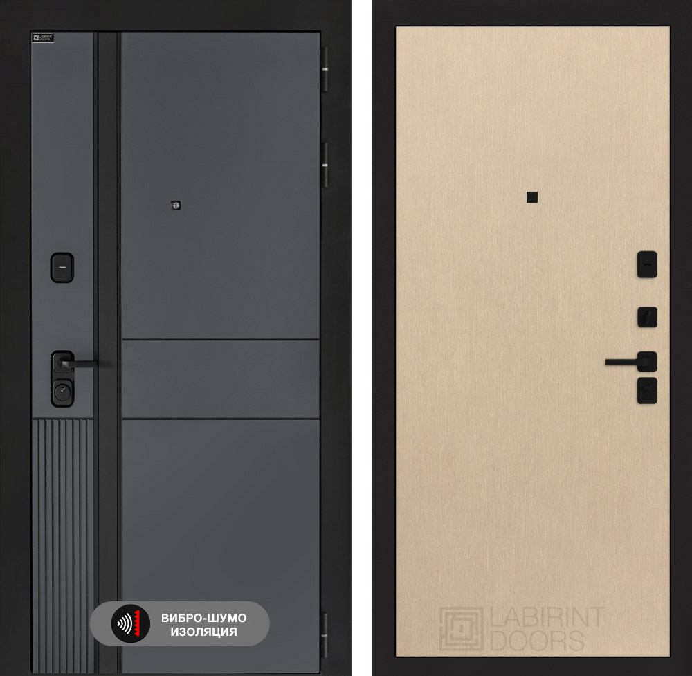 Входная дверь Лабиринт EVOLAB - 05 Венге светлый