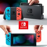 Игровая приставка Nintendo Switch OLED 64 ГБ, без игр, неоновый синий/неоновый красный