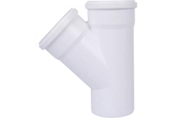 Тройник канализационный ф110-110-45° Raupiano Plus Rehau (Рехау)