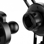 Автомобильный держатель Baseus YY Car Mount (SULYY-01) с проводом для iPhone (Black)