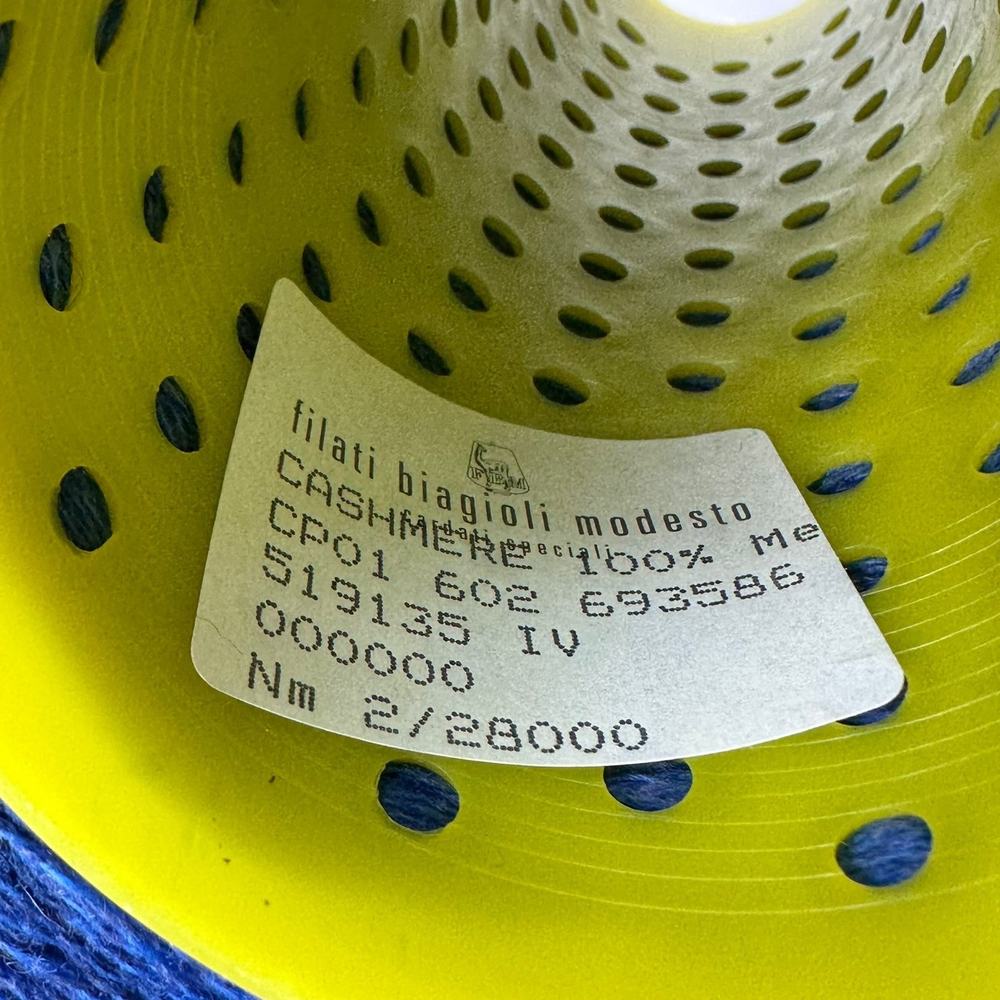 CASHMERE - Biagioli Modesto; 100% кашемир; 1400м/100гр, (2/28000); col. 519135, цвет: синий