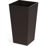 Кашпо напольное Ротанг 340х615мм (со вставкой)(мокко)