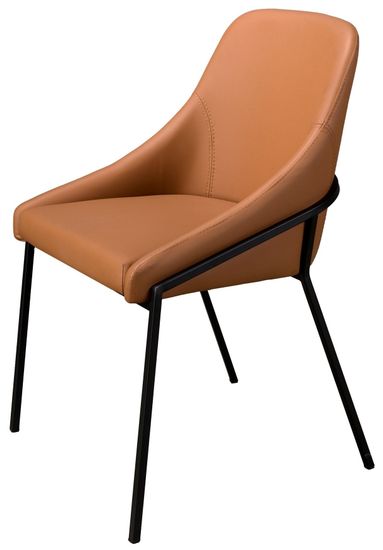Стул 4161 из оранжевой экокожи Испания 