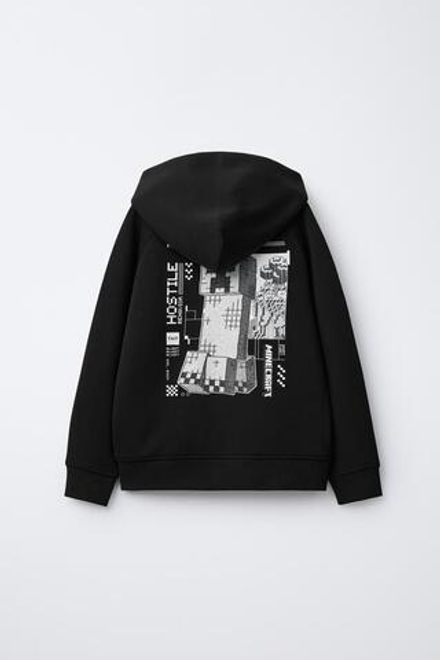 ZARA ХУДИ MINECRAFT © MOJANG AB. ™, ЧЕРНЫЙ