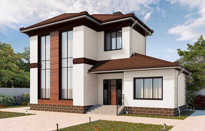 АМК фасад кирпич однотонный