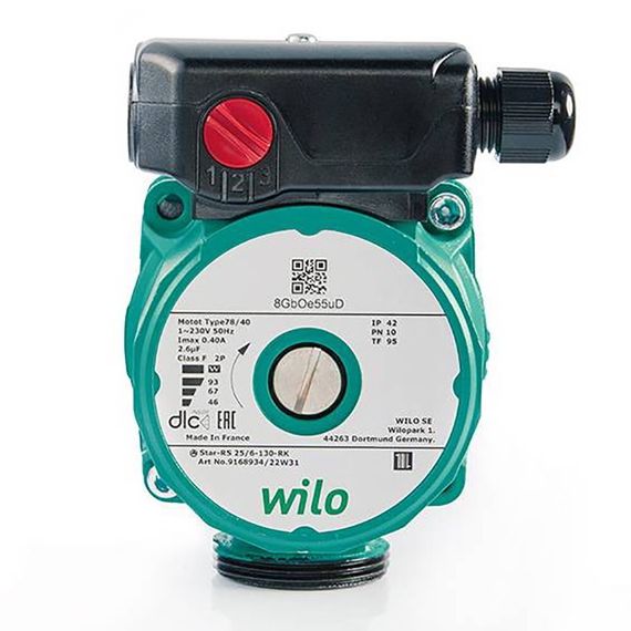 Насос циркуляционный WILO Star-RS 25/6-130 (гайки- адаптеры на 180) купить в Москве и Московской области по низкой цене с доставкой по России — (4) Насос циркуляционный WILO Star-RS 25/6-130 (гайки- адаптеры на 180) — (4)