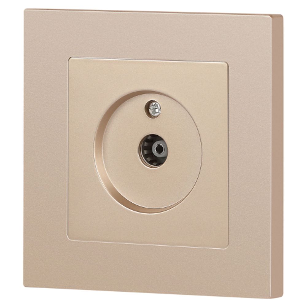 Розетка Intro Accent 6-301-04 TV одиночная, IP20, СУ, шампань