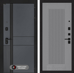 Входная дверь Лабиринт EVOLAB - 30 Серый софт рельеф