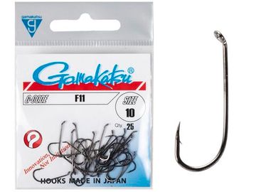 Крючки Gamakatsu F11 HOOKS BLACK разм. 10 25шт.