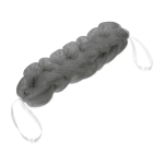 Мочалка-косичка, серая, 40г, 26х5см, для бани и сауны, HotPot