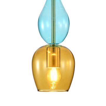 Подвесной светильник 1*E27 V000547 11065/1P Amber янтарный Millefiori Indigo