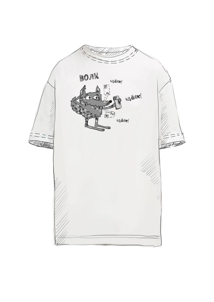 ФУТБОЛКА РЕНА МОЛОЧНЫЙ ВОЛК ЩЕЛК