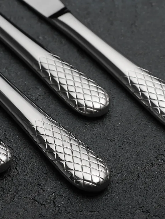 Набор ножей столовых «Юлия Высоцкая», h=22 см, 6 шт, цвет серебряный