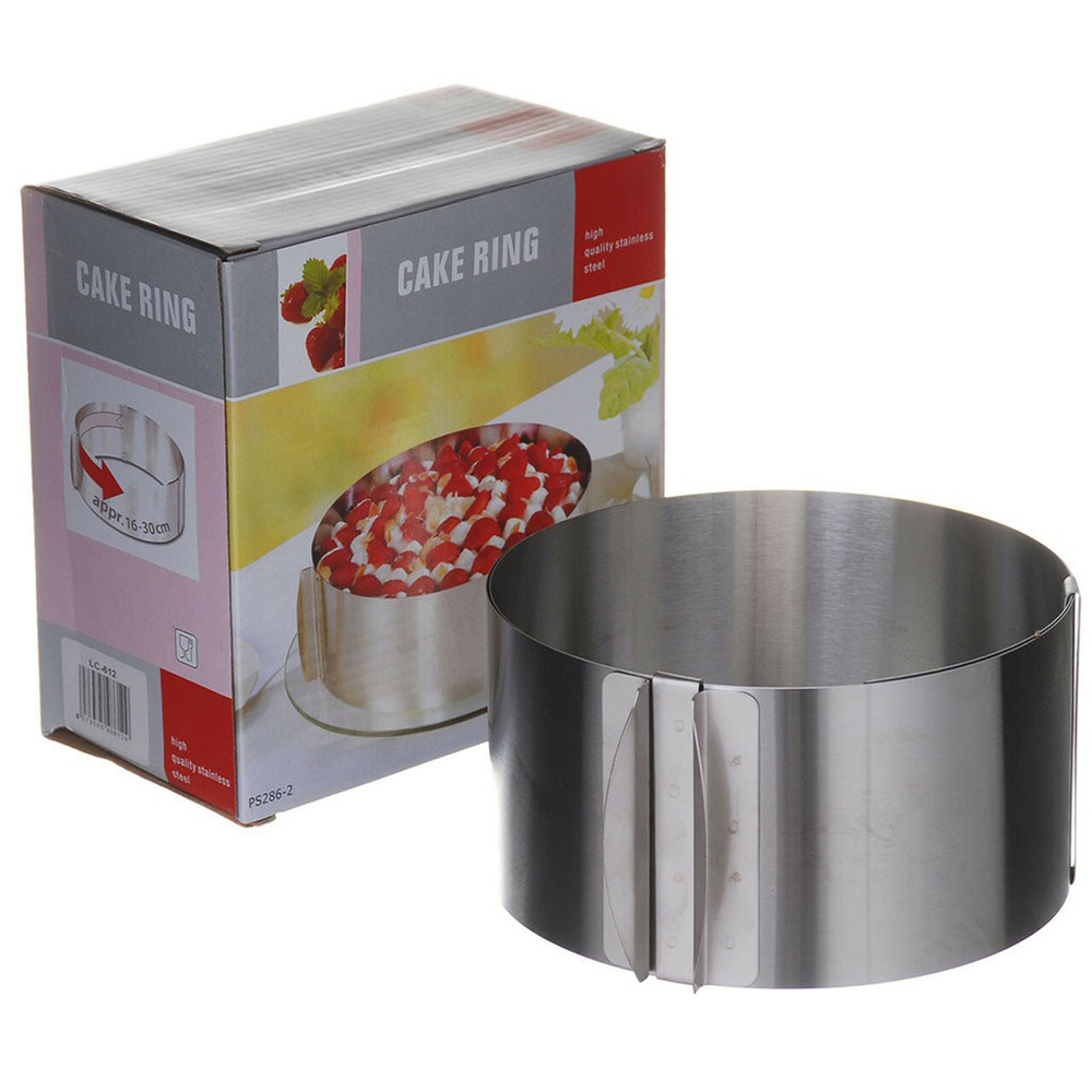 Разъемная форма для выпечки из нержавеющий стали Cake Ring, диаметр 16-30см