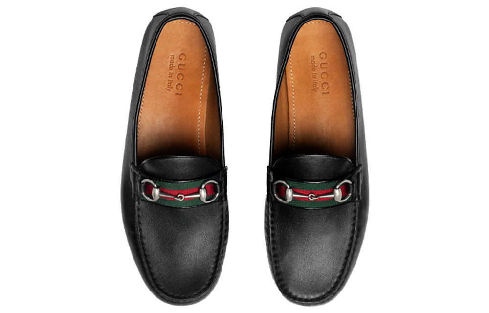 GUCCI Horsebit Leather Loafers