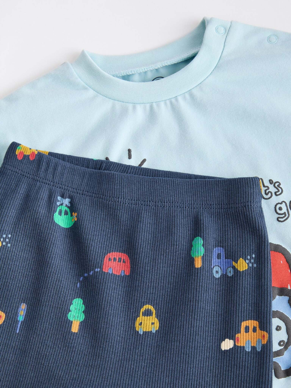 Лонгслив и легинсы в комплекте для малышей Next N22-634, Голубой, Синий