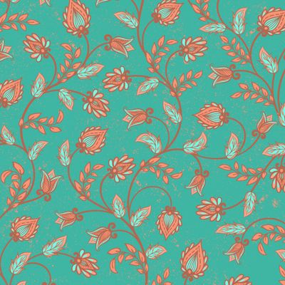 Восточный орнамент на бирюзовом (Дизайнер Irina Skaska)