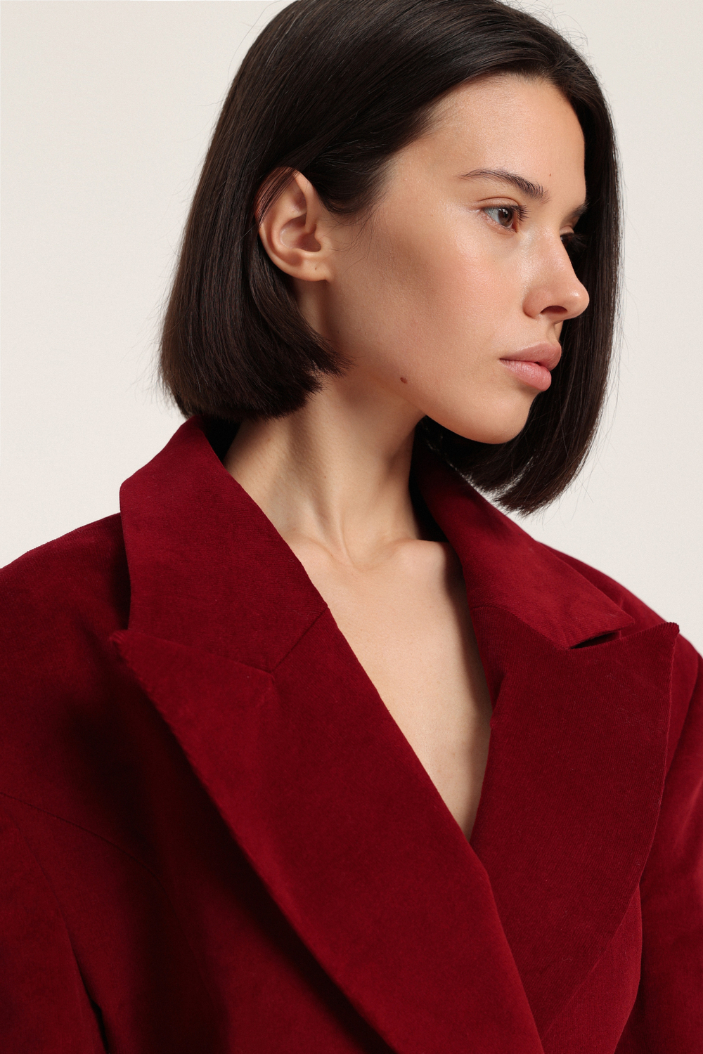 Платье-жакет из вельвета