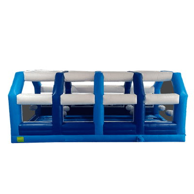 Коммерческая надувная полоса препятствий «Конструктор» 50*4,5*4 м