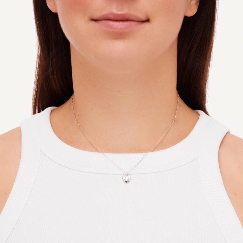 Колье Глубоко в Сердце – Серебро