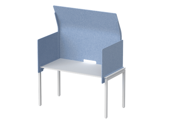 Кабина с высоким экраном-парусом 135х86х113