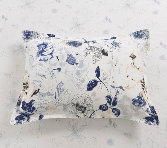 Норвуд (синий) КПБ сатин 7Е