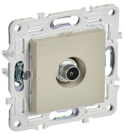 Розетка TV оконечная SKANDY SK-A12B беж. IEK SK-A10-O-K10